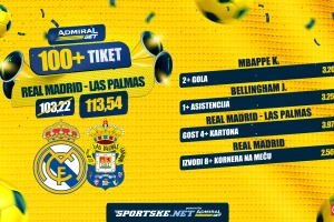 AdmiralBet 100+ tiket - Realov zicer protiv ostrvljana za kvotu 113!